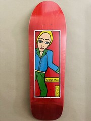 The New Deal ED TEMPLETON Skateboard Deck 9.625 X 32.5 RED 1990s Shape Reissue