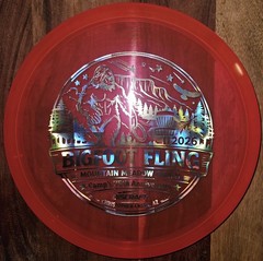 Discraft Crystal Z Zone 176g Big Foot Fling Luster Crystal Pink Silver Foil