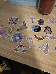 Cute Colorful Stickers Unisex Kids Skateboard Laptop Decal 18 Pack Animals Cat