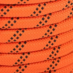 Stranded Braided Rope Breaking Strength 5174 Pounds Orange Black 1/2 in X120′ 48