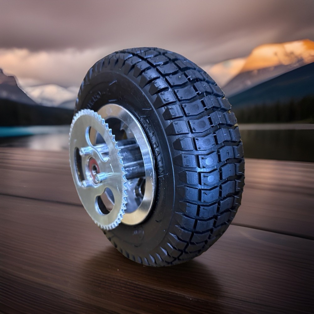9×3.5 Rear Wheel Assembly Include Tire Tube Rim Sprocket Bearing