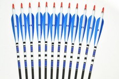 12Pcs 30/32 Carbon Arrows SP 500 Turkey Feather Archery For Compound&Recurve Bow