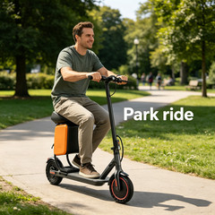 LADPED Adult Electric Scooter W/luggage seat City Commuter E-Scooter 15Miles