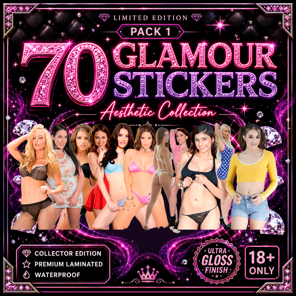 70 PCS (1 INCH) random Adult Porn Stars actresses Girls Stickers Vinyl Decals
