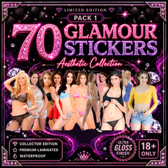 70 PCS (1 INCH) random Adult Porn Stars actresses Girls Stickers Vinyl Decals