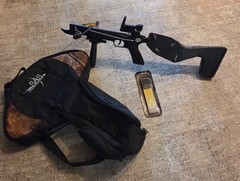 SAS Prophecy 80 Pound Self-cocking Pistol Crossbow v Red Dot Scope and Grip