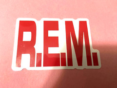 R.E.M.-Sticker-Band-Die-Cut-3″x1.75″-Fan-Guitar/Phone Sticker-New