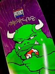 RARE SIGNED Natas Kaupas Patriot 101 Skateboard Deck World R7 Prime AUTOGRAPHED