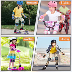 Kids/Youth Knee Pads and Elbow Pads Set for Kids 3-14 Years Boys Girls Protectiv