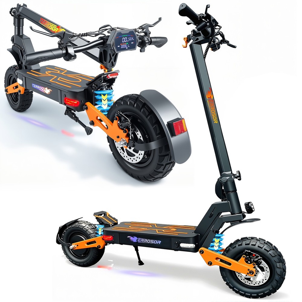 2000W Electric Scooter for Adults 48V 25AH 30Miles 46MPH 11» Off-road E-Scooter