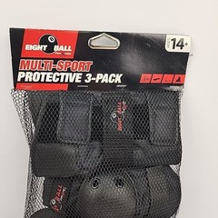 Eight Ball, Multi-sport pritective 3 pack, NEW, ages 14+, Knee, elbow, wrist