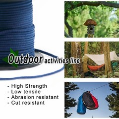 Braid Kevlar String 150Lbs~1500Lbs Fishing Camping Hiking Rope Made with Kevlar