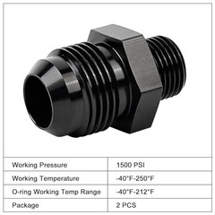 10AN Male Flare to 5/8 x 18 Male Metric Fitting Adapter 10AN to 5/8*18