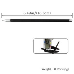 Black 16.5cm Carbon Mix Short Arrows – 6mm, Fletchless, Metal Tip for Slingshot