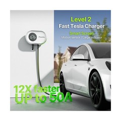 Tesla Charger Level 2 Hardwire 50A Smart Home Charger NACS 240V EV Chargers 5…