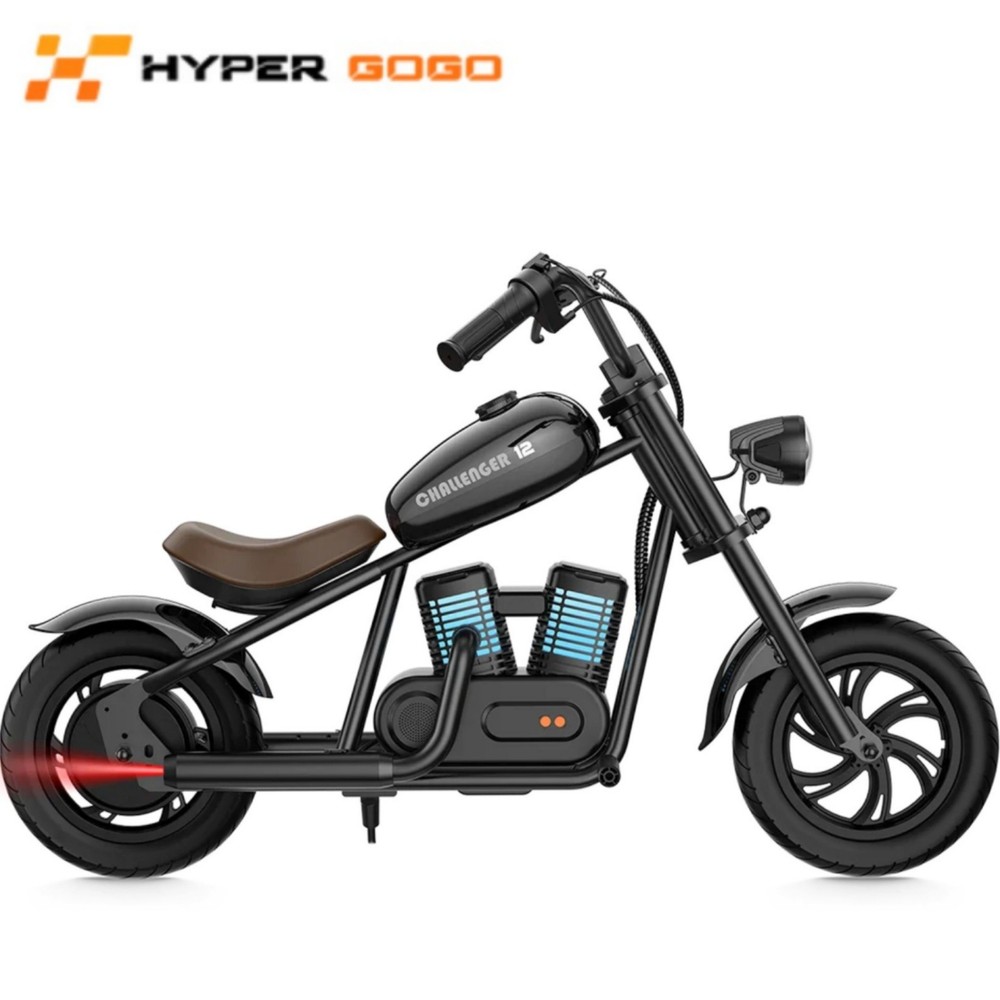 HYPER GOGO Kinder Motorrad Challenger 12 Plus 10 MPH 8‑mile per charge