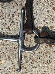 Complete English Bridle Set — Full Cheek Snaffle Bit + Leather Bridle + Braided