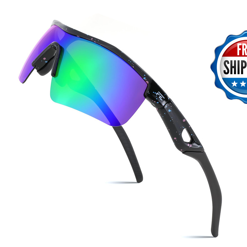 Feisedy Kids Teens Baseball Polarized Sunglasses Sports Tr90 Frame Boys Girls