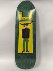 New Deal Templeton Bull Man Old School Skateboard Deck 9.35×32 Green Resin-7 A31