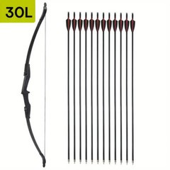 57 in Recurve Bow Arrows Set 30lb/40lb Right and Left Hand Archery Takedown Bow