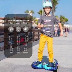 Commugo All Terrain Self-Balancing Scooter Bluetooth Speaker Hoverboard UL 2272