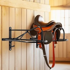 Wall Mount Saddle Rack with Pad Bar 8 Packs Horse Saddle Rack Stand