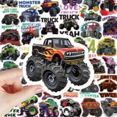 30Pcs Random Cool Monster Truck Car Waterproof Stickers Truck Party Favors Gift