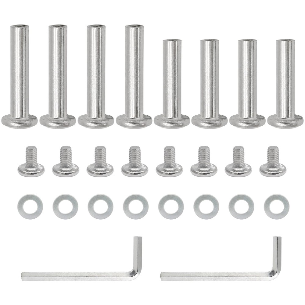 8PC Inline Skate Wheel Axles Socket Screws 6mm OD 30mm 35mm Replacement Hardware