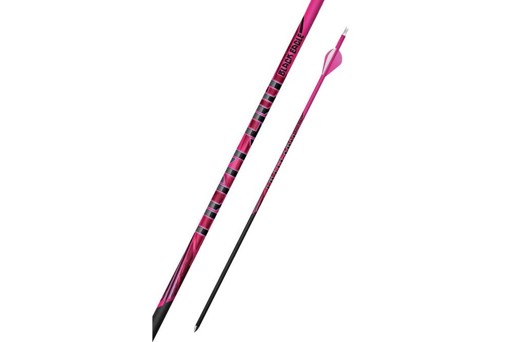 Black Eagle Outlaw Pink Crested Arrow 350 Spine 6-PK