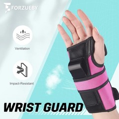 Lightweight 6-in-1 Knee Elbow Wrist Guard Set for Skateboarding & Roller Skating