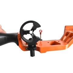40 lb Recurve Bow 32＂ Draw Right Hand for Adults, Aluminum Alloy Riser,Orange
