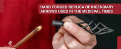 The Sizzling Archers Handforged Iron Cage Medieval Fire Arrowhead