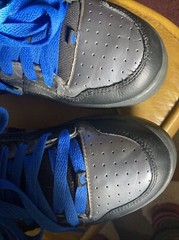 RARE OSIRIS BRONX NYC 83 BIG TONGUE PATENT LEATHER SKATE SHOES SZ 10 BARELY WORN
