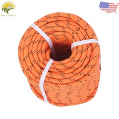 1/2in × 220ft Double Braided Polyester Rope Breaking Strength 8400Pounds Orange