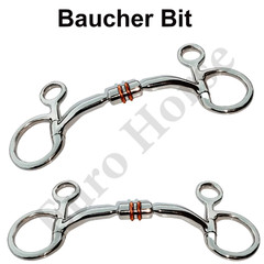Boucher Horse Bit Comfort Barrel Copper Roller Mouth Snaffle Bits All Sizes