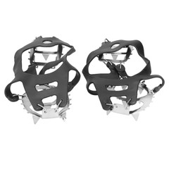 1 Pair 18 Teeth Crampons Fishing Snow Shoe Spiked Grips Cleats AntiSlip FF