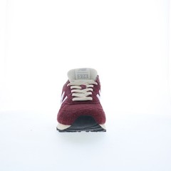New Balance 574 U574RBK Mens Red Suede Lace Up Lifestyle Sneakers Shoes