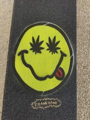Mob Skateboard Grip Tape Nirvana Happy Face Yellow Disorder 420 Jessup Grizzly