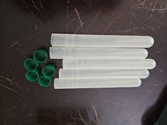 5 Vintage Paintball Marker Tubes 10 Rounds Holder Speedloader with Green Caps