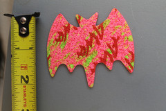 ALVA Skateboards Red Pink Gothic Bat Dogtown Z2 Skateboarding Rip Grip STICKER