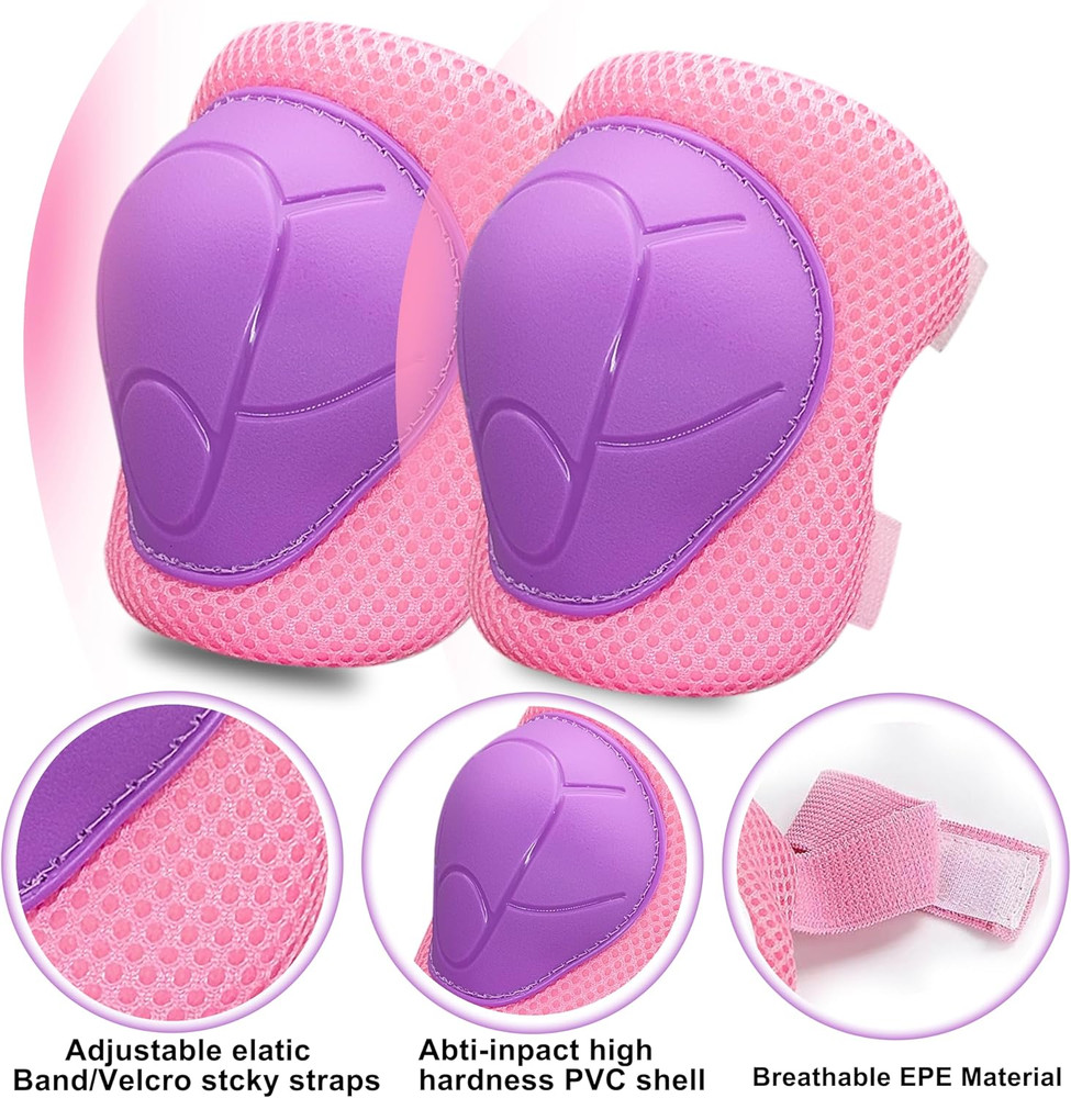 Knee Pads for Kids， Knee Pads and Elbow Pads Set Toddler 3-10 Years Protective G