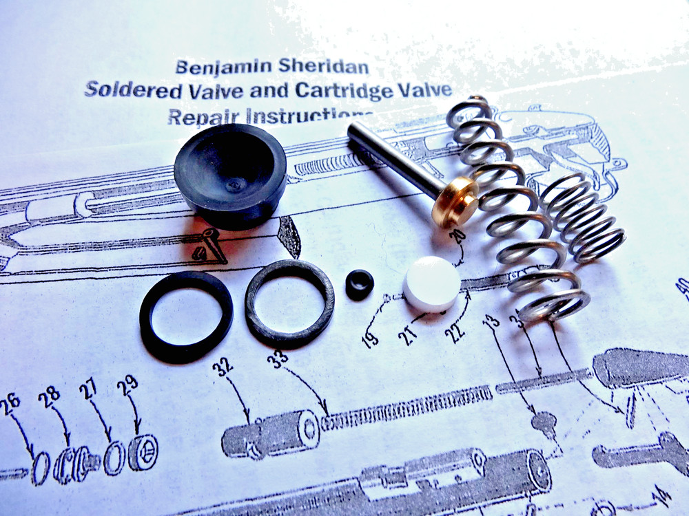 Sheridan C- Blue/ Silver Streak .20cal/5mm Air Rifle Seal Kit w/ Instructions
