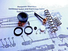 Sheridan C- Blue/ Silver Streak .20cal/5mm Air Rifle Seal Kit w/ Instructions