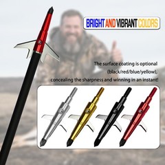 12Pcs Red Swhacker broadheads 100 Gr 1.75″ Cut Compound Recurve Bow Crossbow Tip