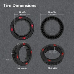 GLDYTIMES 10×2.75 Off-Road Gokart Tire 10 inches, NB gokart OR 2 F black