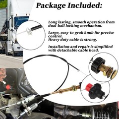 VCGTX10/55204 10FT Heavy Duty Vernier Locking Throttle Cable/Adjustable Control