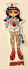 Vintage HOOK-UPS, Beautiful Injection Nurse, Yes House Calls, Red Platform Shoes