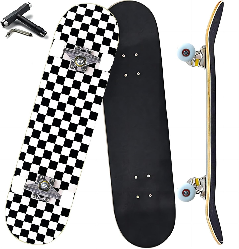 Pro Complete Skateboards for Beginners Girls Boys Kids Youths Teens Adults 31″X8