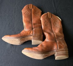 Dingo Men’s Western Boots Brown Leather US Size 8.5 Style 5132 MPN 49565