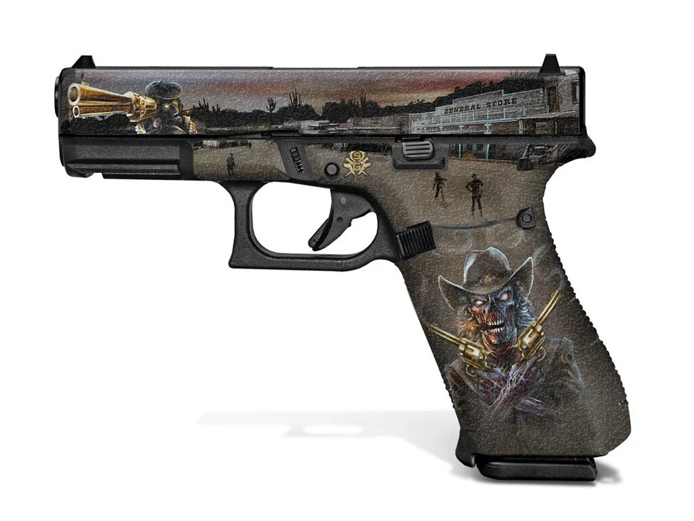 Glock 19X / Glock 45 Decal Grip – Zombie Outlaw Design
